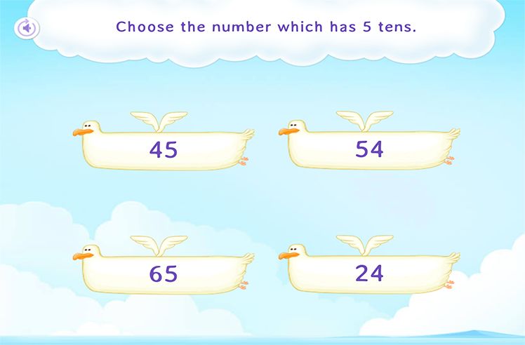 Place Value game for 1: Selecting the Correct Number